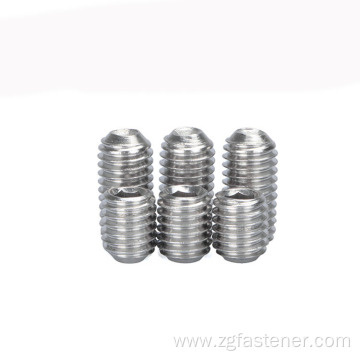 DIN916 Stainless steel Hexagon socket set screws with cup point